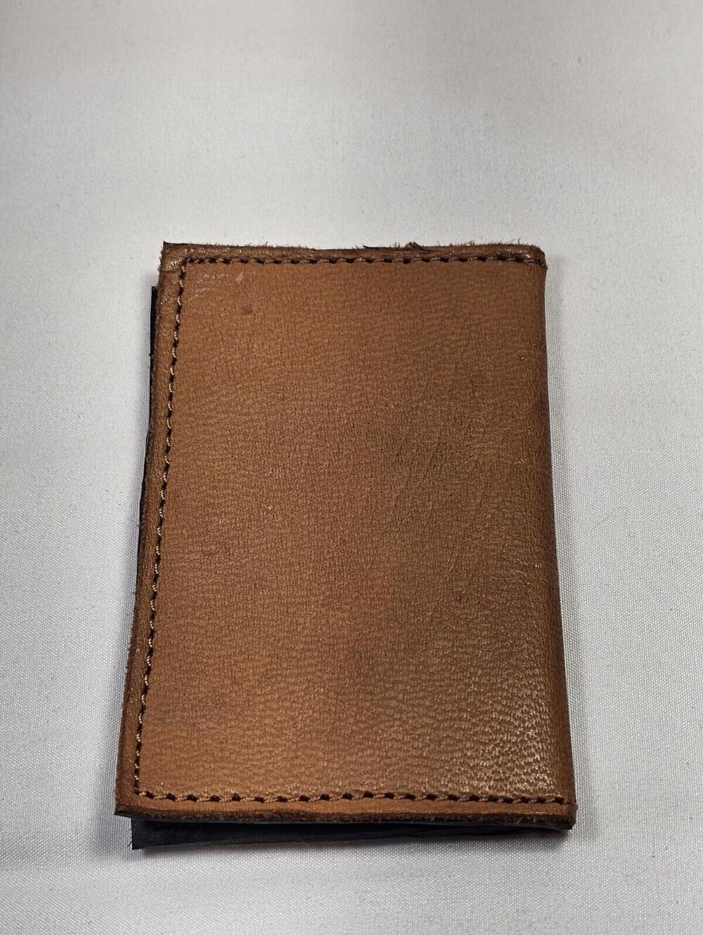 Deux Mains Cardholder Wallet Artisan Handmade Fair Trade Genuine Leather - Picture 6 of 8